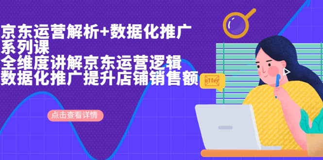 京东运营解析与数据化推广系列课，全维度讲解京东运营逻辑+数据化推广提升店铺销售额汇创网-网创项目_汇创网_中创网_福缘网_冒泡网_资源整合平台汇创网