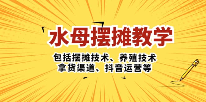 水母·摆摊教学，包括摆摊技术、养殖技术、拿货渠道、抖音运营等汇创网-网创项目_汇创网_中创网_福缘网_冒泡网_资源整合平台汇创网