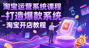 淘宝运营系统课程-打造爆款系统-淘宝开店教程汇创网-网创项目_汇创网_中创网_福缘网_冒泡网_资源整合平台汇创网