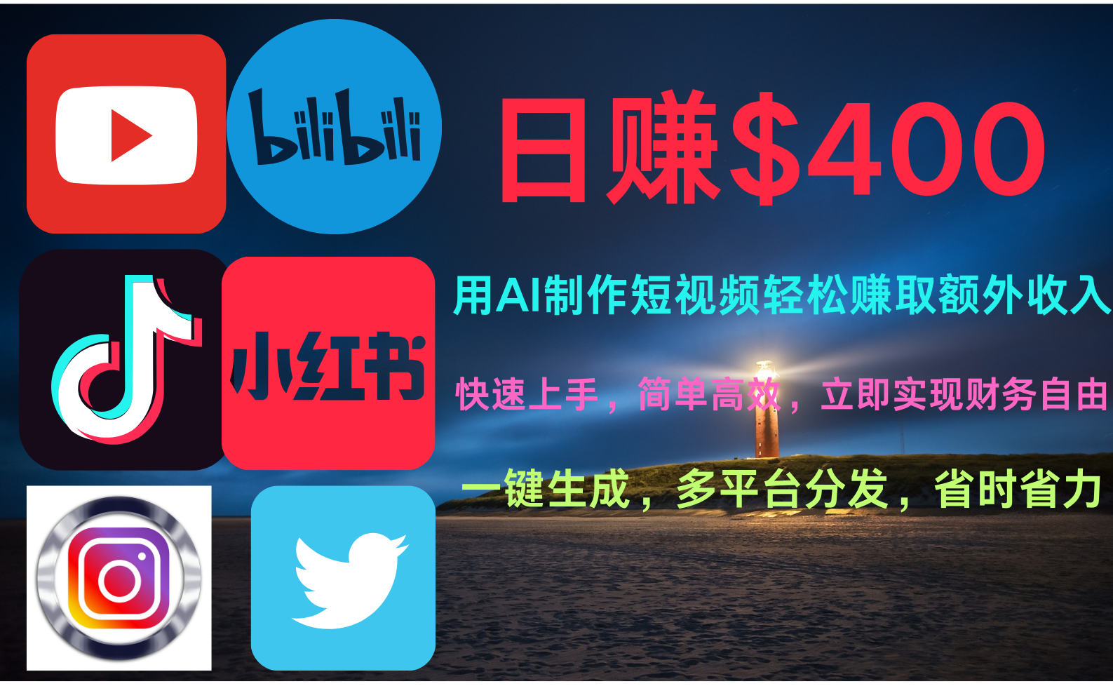 玩转全网视频平台，创造视频就能轻松赚取每天400美金汇创网-网创项目_汇创网_中创网_福缘网_冒泡网_网创项目平台汇创网