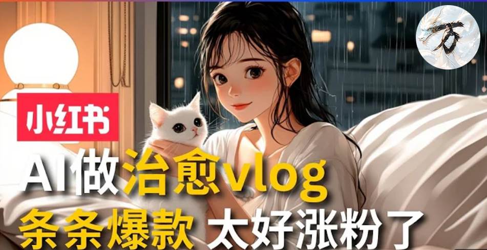 （13172期）AI治愈系vlog动画视频，小红书1个月轻松涨粉破万，商单报价1500+日入2000+汇创网-网创项目_汇创网_中创网_福缘网_冒泡网_资源整合平台汇创网