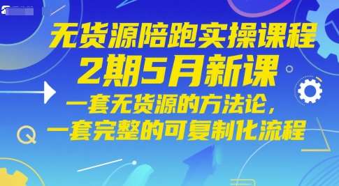 无货源陪跑实操课程2期5月新课，一套无货源的方法论，一套完整的可复制化流程汇创网-网创项目_汇创网_中创网_福缘网_冒泡网_资源整合平台汇创网