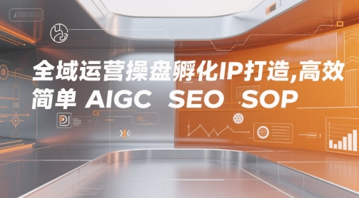 全域运营操盘孵化IP打造，高效 简单 AIGC SEO SOP汇创网-网创项目_汇创网_中创网_福缘网_冒泡网_资源整合平台汇创网