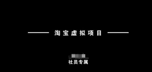 淘宝虚拟项目，从理论到实操，新手也能快速上手汇创网-网创项目_汇创网_中创网_福缘网_冒泡网_资源整合平台汇创网