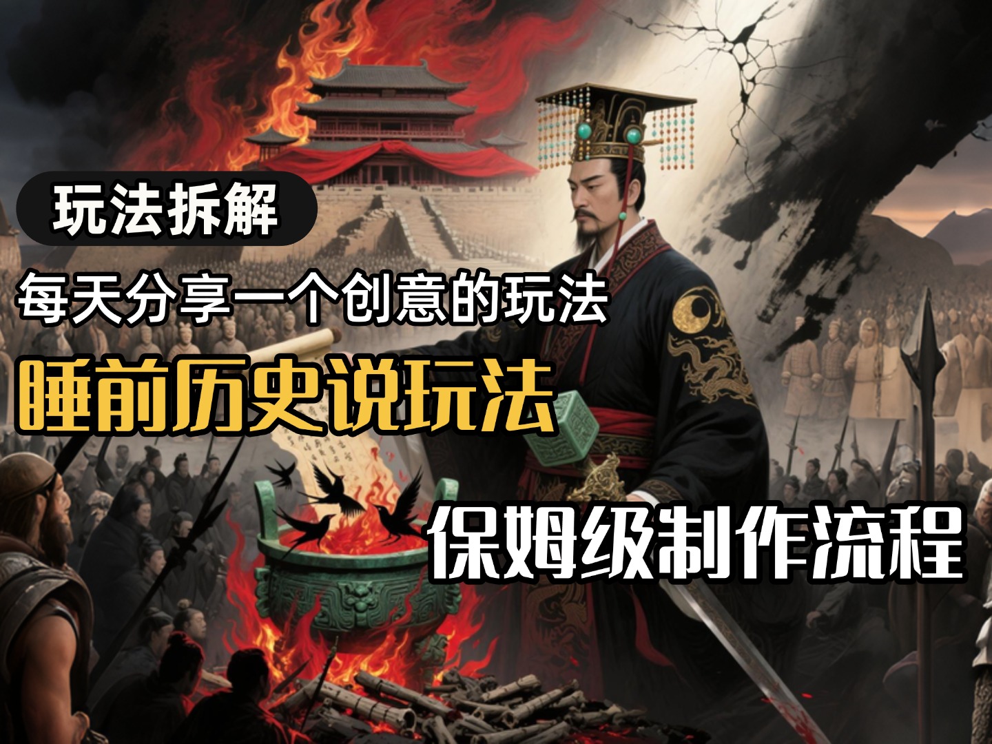 13条作品涨粉24.5万，全流程拆解睡前历史说，保姆级教程汇创网-网创项目_汇创网_中创网_福缘网_冒泡网_资源整合平台汇创网