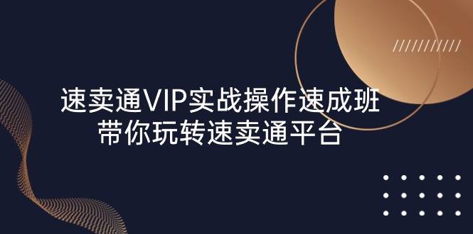 （10935期）速卖通 VIP实战操作-速成班，带你玩转速卖通平台（23节）汇创网-网创项目_汇创网_中创网_福缘网_冒泡网_资源整合平台汇创网