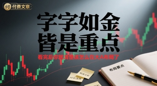 付费文章：字字如金 皆是重点， 看完后 你就清楚该怎么在大A布局了汇创网-网创项目_汇创网_中创网_福缘网_冒泡网_网创项目平台汇创网