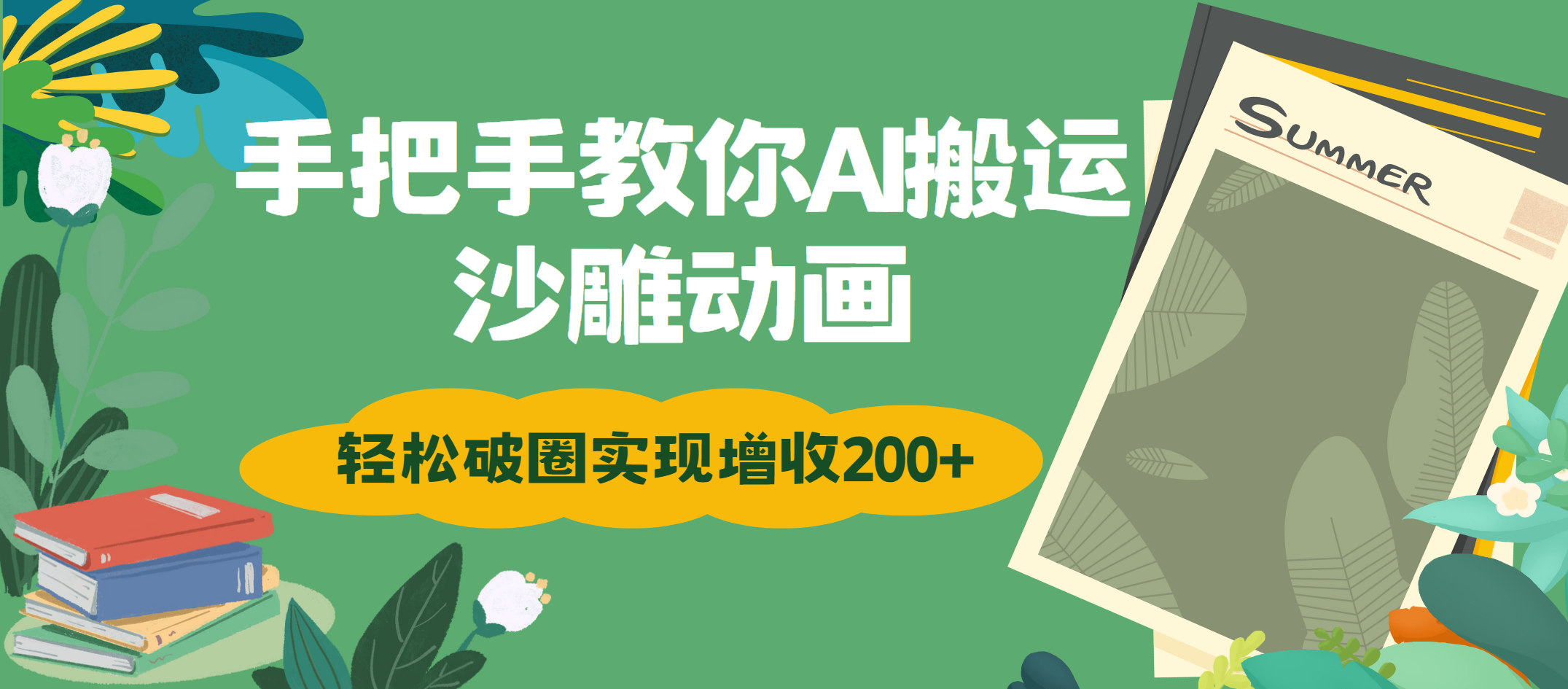 手把手教你用AI搬运沙雕动画轻松破圈实现增收200+汇创网-网创项目_汇创网_中创网_福缘网_冒泡网_网创项目平台汇创网