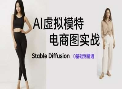 AI虚拟模特电商图实战，AI绘画Stable Diffusion 0基础到精通汇创网-网创项目_汇创网_中创网_福缘网_冒泡网_网创项目平台汇创网