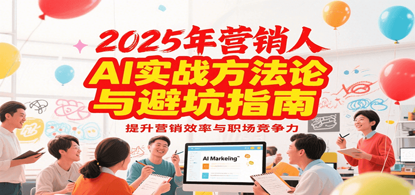 2025年营销实战方法论与避坑指南，利用AI提升营销效率与职场竞争力汇创网-网创项目_汇创网_中创网_福缘网_冒泡网_资源整合平台汇创网