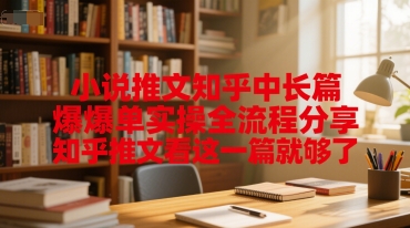 小说推文知乎中长篇爆单实操全流程分享，知乎推文看这一篇就够了汇创网-网创项目_汇创网_中创网_福缘网_冒泡网_资源整合平台汇创网
