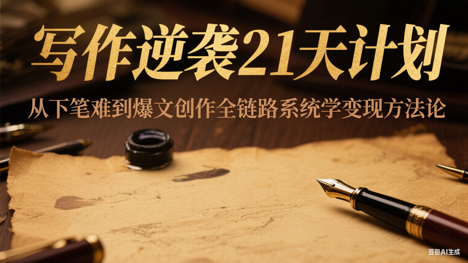 写作逆袭21天计划：从下笔难到爆文创作全链路系统学变现方法论汇创网-网创项目_汇创网_中创网_福缘网_冒泡网_网创项目平台汇创网
