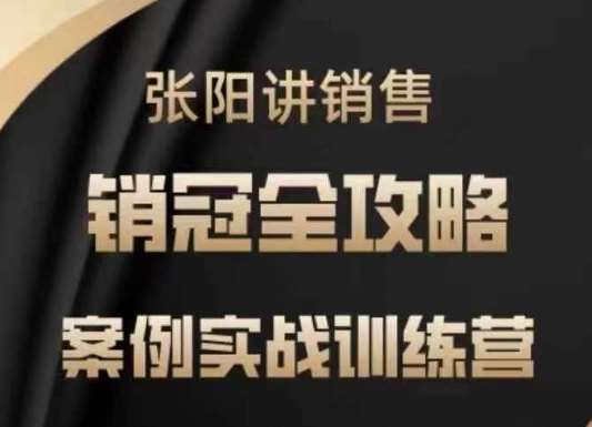 张阳讲销售实战训练营，​案例实战训练，销冠全攻略汇创网-网创项目_汇创网_中创网_福缘网_冒泡网_网创项目平台汇创网