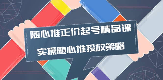 随心推正价起号精品课，实操随心推投放策略（5节课-价值298）汇创网-网创项目_汇创网_中创网_福缘网_冒泡网_资源整合平台汇创网