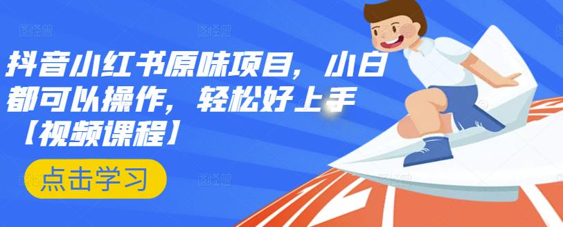 抖音小红书原味项目，小白都可以操作，轻松好上手【视频课程】网创项目_汇创网_中创网_福缘网_冒泡网_资源整合平台汇创网