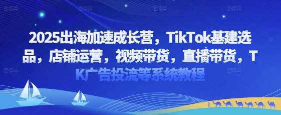 2025出海加速成长营,TikTok基建选品,店铺运营,视频带货,直播带货,TK广告投流等系统教程汇创网-网创项目_汇创网_中创网_福缘网_冒泡网_网创项目平台汇创网