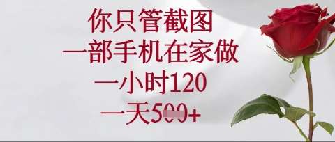 你只管截图，一部手机在家操作，一小时120.一天5张【揭秘】汇创网-网创项目_汇创网_中创网_福缘网_冒泡网_资源整合平台汇创网