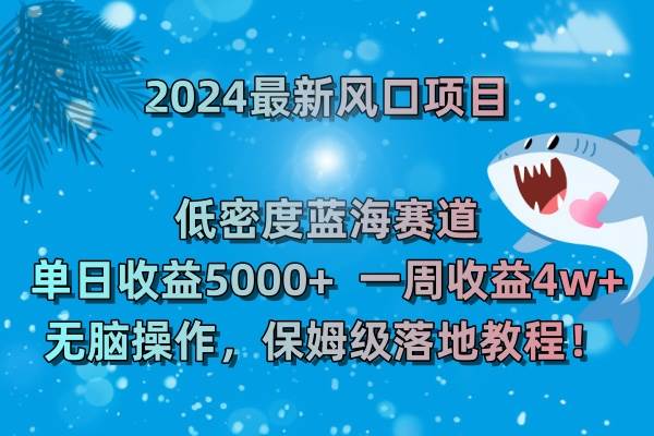 （8545期）2024最新风口项目 低密度蓝海赛道，日收益5000+周收益4w+ 无脑操作，保…汇创网-网创项目_汇创网_中创网_福缘网_冒泡网_资源整合平台汇创网
