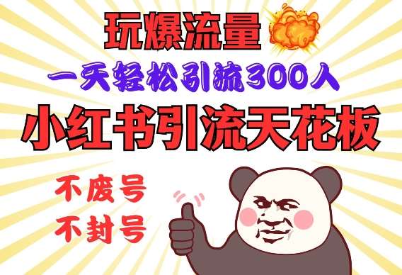 小红书引流天花板，玩爆流量，一天轻松引流300人，安全操作汇创网-网创项目_汇创网_中创网_福缘网_冒泡网_资源整合平台汇创网