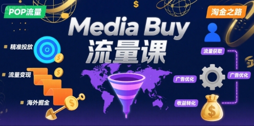 Media Buy之POP流量课，带你开启海外Media Buy淘金之路汇创网-网创项目_汇创网_中创网_福缘网_冒泡网_资源整合平台汇创网