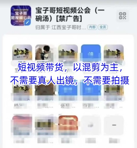 宝子哥头部团队短视频带货，以混剪为主，不需要真人出镜，不需要拍摄【更新】汇创网-网创项目_汇创网_中创网_福缘网_冒泡网_资源整合平台汇创网