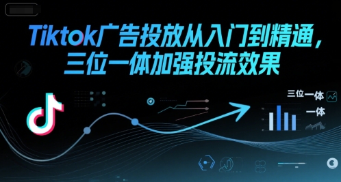 Tiktok广告投放从入门到精通，三位一体加强投流效果汇创网-网创项目_汇创网_中创网_福缘网_冒泡网_资源整合平台汇创网