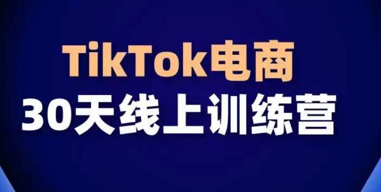 TikTok电商带货30天线上课，不可错过的全球流量洼地！汇创网-网创项目_汇创网_中创网_福缘网_冒泡网_资源整合平台汇创网
