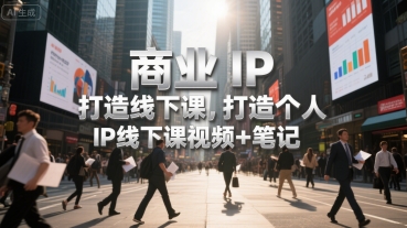 商业IP打造线下课，打造个人 IP线下课视频+笔记汇创网-网创项目_汇创网_中创网_福缘网_冒泡网_资源整合平台汇创网