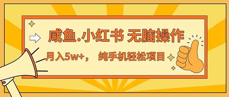 （11524期）2024最赚钱的项目，咸鱼，小红书无脑操作，每单利润500+，轻松月入5万+…汇创网-网创项目_汇创网_中创网_福缘网_冒泡网_网创项目平台汇创网