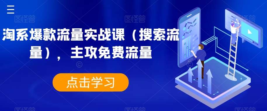 淘系爆款流量实战课（搜索流量），主攻免费流量汇创网-网创项目_汇创网_中创网_福缘网_冒泡网_网创项目平台汇创网