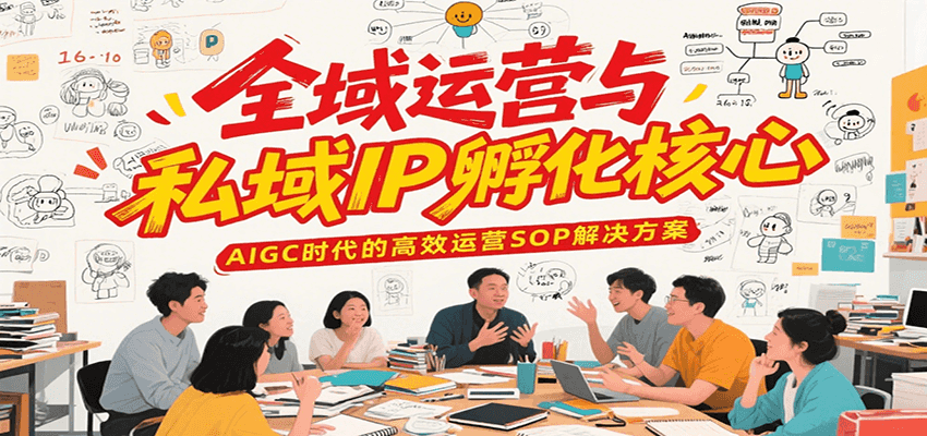 全域运营与私域IP孵化核心，AIGC时代的高效运营SOP解决方案汇创网-网创项目_汇创网_中创网_福缘网_冒泡网_资源整合平台汇创网