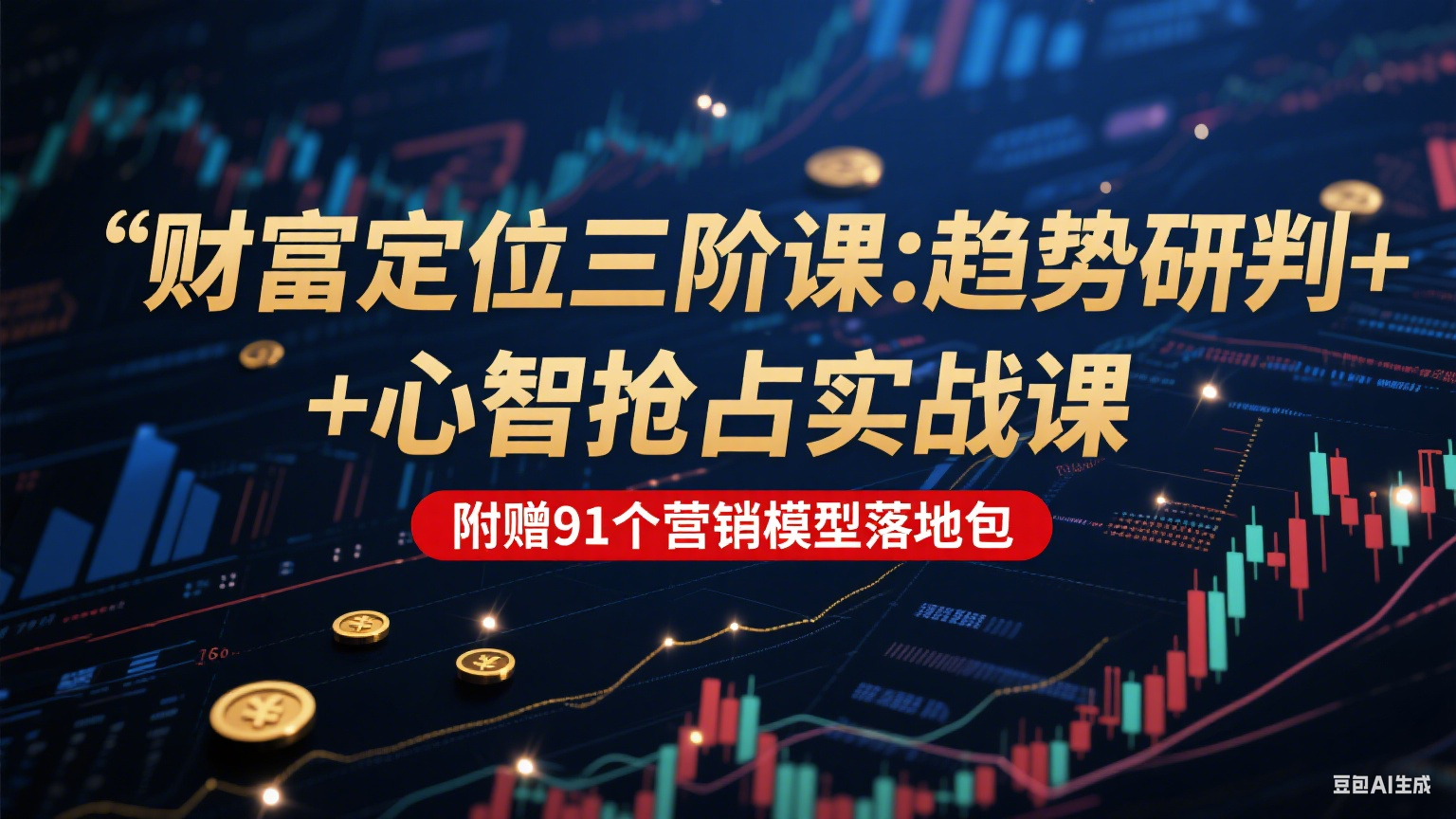 财富定位三阶课：趋势研判 + 心智抢占实战课，附赠91个营销模型落地包汇创网-网创项目_汇创网_中创网_福缘网_冒泡网_资源整合平台汇创网