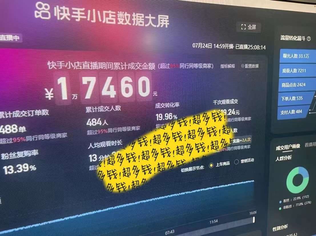 图片[3]汇创网-网创项目_汇创网_中创网_福缘网_冒泡网_资源整合平台快手数字人无人直播带货，48小时日不落的直播模式，一台电脑单日利润200-500汇创网-网创项目_汇创网_中创网_福缘网_冒泡网_资源整合平台汇创网
