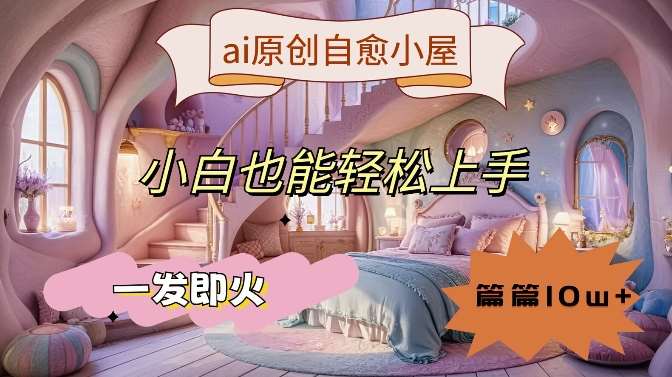 ai原创治愈小屋，小白也能轻松上手，一发即火，篇篇10w+【揭秘】汇创网-网创项目_汇创网_中创网_福缘网_冒泡网_资源整合平台汇创网