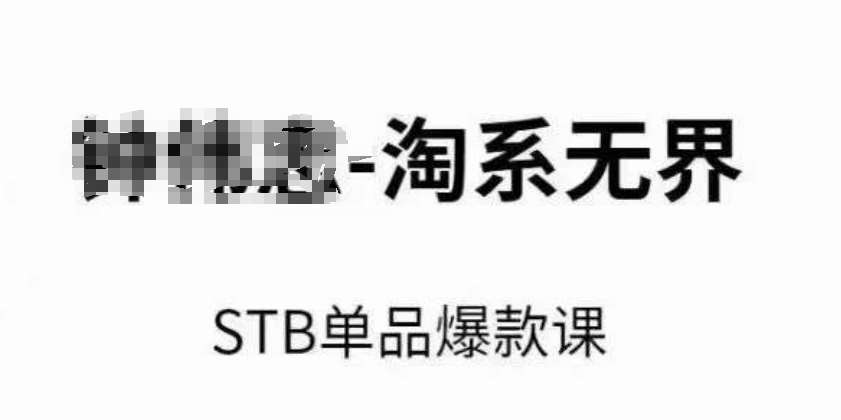 淘系无界STB单品爆款课（2024），付费带动免费的核心逻辑，万相台无界关键词推广/精准人群的核心汇创网-网创项目_汇创网_中创网_福缘网_冒泡网_网创项目平台汇创网