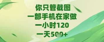 你只管截图，一部手机在家做，苹果安卓都可以，一天5张+【揭秘】汇创网-网创项目_汇创网_中创网_福缘网_冒泡网_网创项目平台汇创网