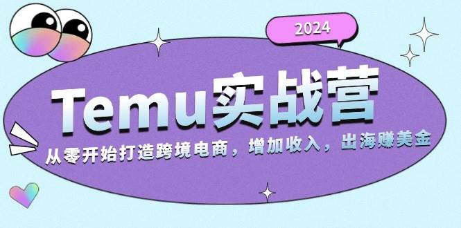 （13266期）2024Temu实战营：从零开始打造跨境电商，增加收入，出海赚美金汇创网-网创项目_汇创网_中创网_福缘网_冒泡网_资源整合平台汇创网