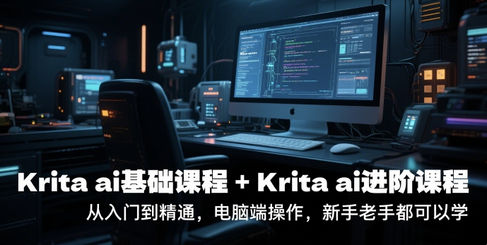 krita ai基础课程+Krita ai进阶课程，从入门到精通，电脑端操作，新手老手都可以学汇创网-网创项目_汇创网_中创网_福缘网_冒泡网_资源整合平台汇创网