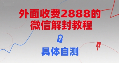 外面收费2888的微信解封教程，具体自测汇创网-网创项目_汇创网_中创网_福缘网_冒泡网_资源整合平台汇创网