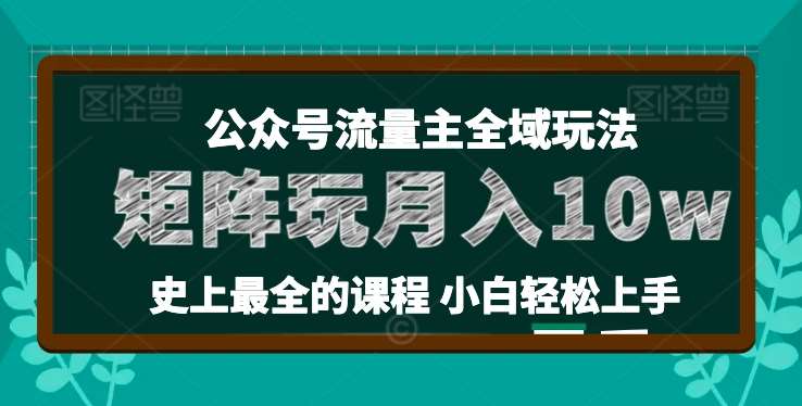麦子甜公众号流量主全新玩法，核心36讲小白也能做矩阵，月入10w+汇创网-网创项目_汇创网_中创网_福缘网_冒泡网_资源整合平台汇创网
