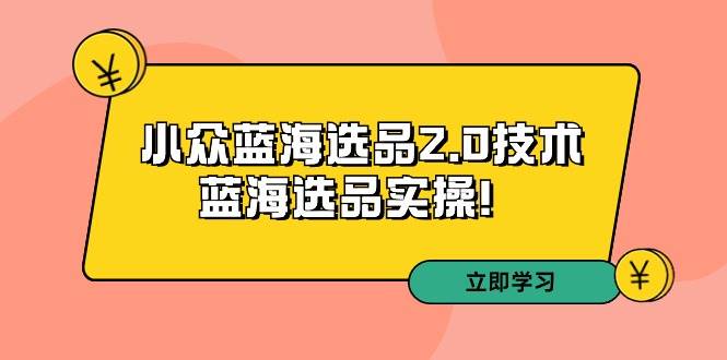 （9189期）拼多多培训第33期：小众蓝海选品2.0技术-蓝海选品实操！汇创网-网创项目_汇创网_中创网_福缘网_冒泡网_资源整合平台汇创网