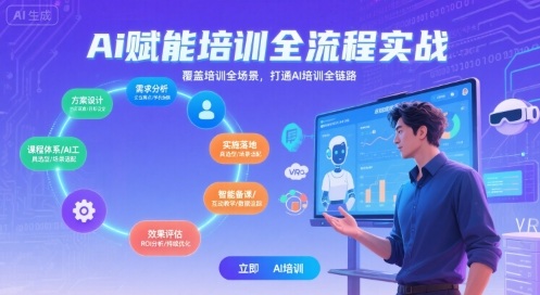 AI赋能培训全流程实站，覆盖培训全场景，打通 Al培训全链路网创项目_汇创网_中创网_福缘网_冒泡网_资源整合平台汇创网