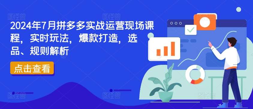 2024年7月拼多多实战运营现场课程，实时玩法，爆款打造，选品、规则解析汇创网-网创项目_汇创网_中创网_福缘网_冒泡网_网创项目平台汇创网