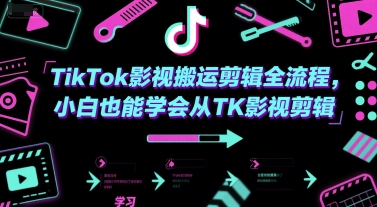 TikTok影视搬运剪辑全流程，小白也能学会从TK影视剪辑汇创网-网创项目_汇创网_中创网_福缘网_冒泡网_资源整合平台汇创网