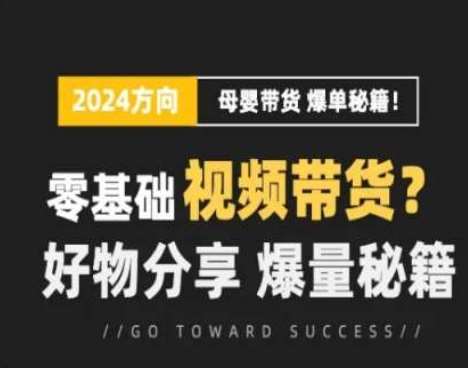短视频母婴赛道实操流量训练营，零基础视频带货，好物分享，爆量秘籍汇创网-网创项目_汇创网_中创网_福缘网_冒泡网_资源整合平台汇创网