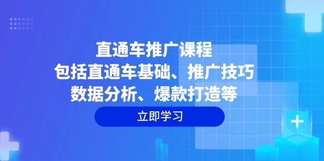 （14001期）直通车推广课程：包括直通车基础、推广技巧、数据分析、爆款打造等汇创网-网创项目_汇创网_中创网_福缘网_冒泡网_资源整合平台汇创网