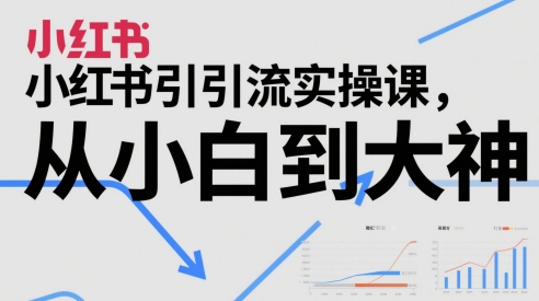 小红书引流实操课，从小白到大神汇创网-网创项目_汇创网_中创网_福缘网_冒泡网_资源整合平台汇创网