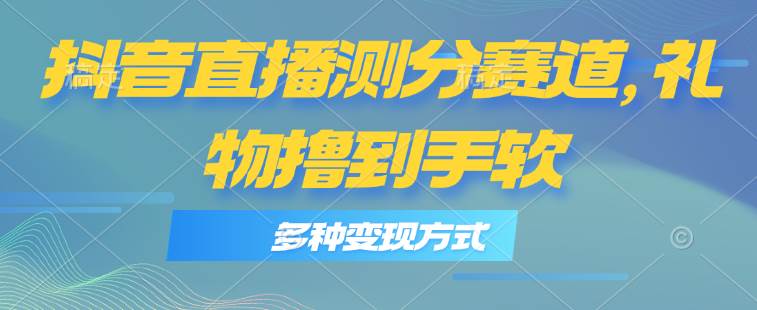（11380期）抖音直播测分赛道，多种变现方式，轻松日入1000+汇创网-网创项目_汇创网_中创网_福缘网_冒泡网_资源整合平台汇创网