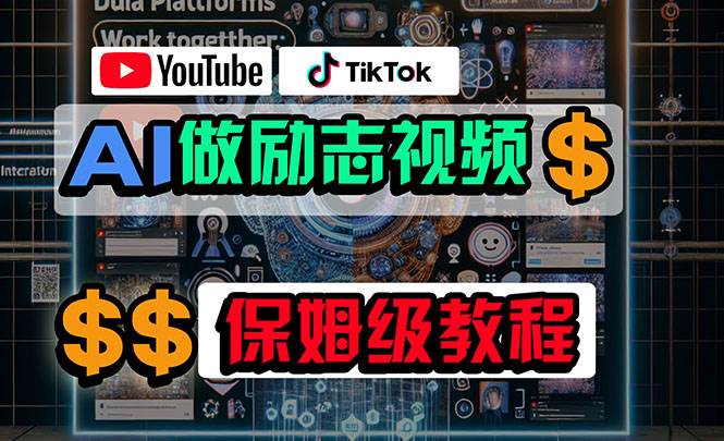 （10520期）利用AI制作励志视频，在YouTube和TikTok赚钱，小白可做（附工具）汇创网-网创项目_汇创网_中创网_福缘网_冒泡网_网创项目平台汇创网