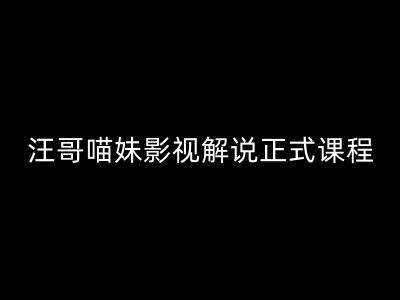 汪哥影视解说正式课程：剪映/PR教学/视解说剪辑5大黄金法则/全流程剪辑7把利器等等汇创网-网创项目_汇创网_中创网_福缘网_冒泡网_资源整合平台汇创网